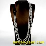(9-10mm白色)花式珍珠项链HL12011|心艺时尚珍珠饰品图片