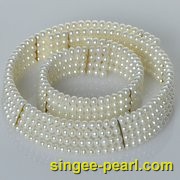 (5-6mm白色)花式珍珠项链HL12053|心艺四面光珍珠图片