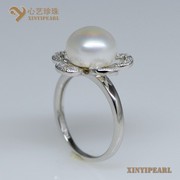 (9.5-10mm白色)珍珠戒指XY14004-1|心艺珍珠饰品网-珍珠图片