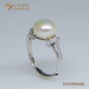 (9.5-10mm白色)珍珠戒指XY14006-1|心艺珍珠饰品网-珍珠图片