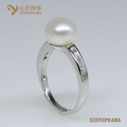 (9-9.5mm白色)珍珠戒指XY14010-1-心艺珍珠图片