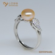 (9.5-10mm粉色)珍珠戒指XY14012-2|心艺珍珠饰品网-珍珠图片