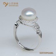 (9.5-10mm白色)珍珠戒指XY14013-1|心艺珍珠饰品网-珍珠图片
