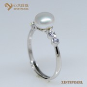 (6.5-7mm白色)珍珠戒指XY14017-1|心艺珍珠饰品网-珍珠图片