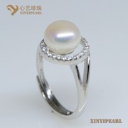 (9.5-10mm白色)珍珠戒指XY14018-1|心艺珍珠饰品网-珍珠图片