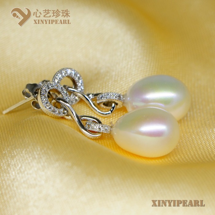 心艺珍珠:(7-8mm白色)珍珠耳环XY14059-1图片四
