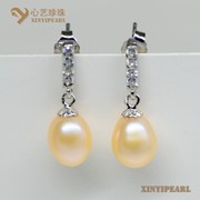 (7-8mm粉色)珍珠耳环XY14038-2|心艺珍珠饰品网-珍珠图片