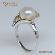 (9.5-10mm白色)珍珠戒指XY14061-1|心艺淡水珍珠饰品图片