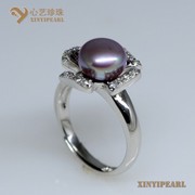 (9.5-10mm紫色)珍珠戒指XY14062-3|心艺50至100元珍珠图片