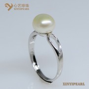 (8-8.5mm白色)珍珠戒指XY14064-1|心艺淡水珍珠饰品图片