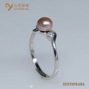 (7-7.5mm紫色)珍珠戒指XY14065-3|心艺淡水珍珠饰品图片