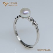 (6.5-7mm白色)珍珠戒指XY14066-1__心艺珍珠饰品网-饰品图片