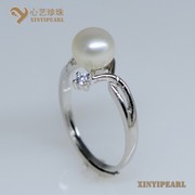 (6.5-7mm白色)珍珠戒指XY14068-心艺珍珠图片