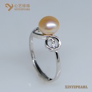 (6.5-7mm粉色)珍珠戒指XY14071|心艺粉色珍珠图片