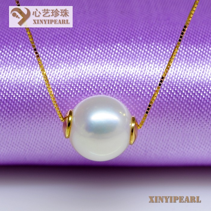 心艺珍珠:(8-9mm白色)珍珠项链XY15185图片一