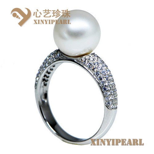 (10-11mm白色)珍珠戒指XY15038|心艺强光珍珠图片