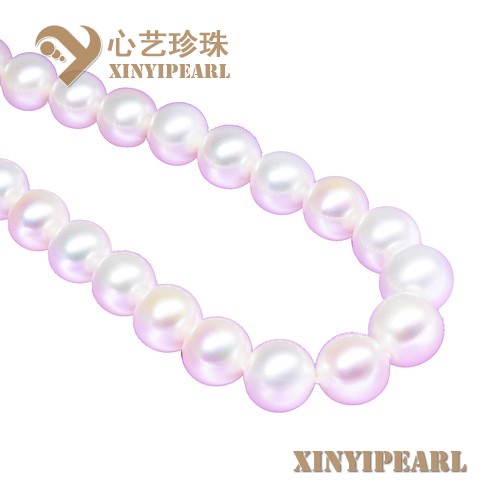 (12-15mm白色)珍珠项链XY15098__心艺珍珠饰品网-饰品图片
