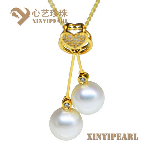 (9-10mm白色)珍珠吊坠XY15150|心艺点位9-10mm珍珠图片