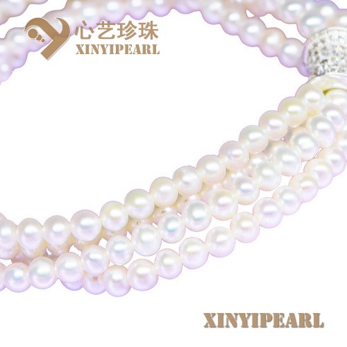 (2-3mm白色)珍珠手链XY15263|心艺点位小于5mm珍珠图片