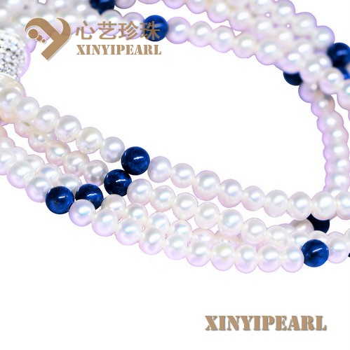 (2-3mm白色)珍珠手链XY15265|心艺白色珍珠图片