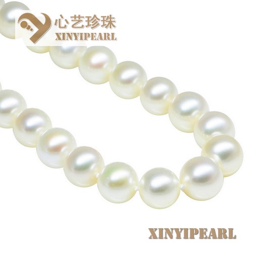 (9-10mm白色)珍珠项链XY15323|心艺极强光珍珠图片