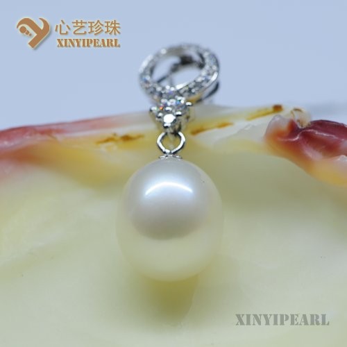 (11.78-13.2mm白色)珍珠挂坠SC12037|心艺珍珠饰品网-珍珠图片