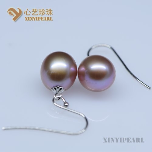 (10-10.5mm紫色)珍珠耳坠SC12062-3|心艺珍珠饰品网-珍珠图片