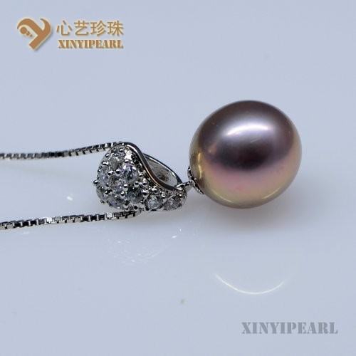 (10-10.5mm紫色)珍珠挂坠SC12087-2-心艺珍珠图片