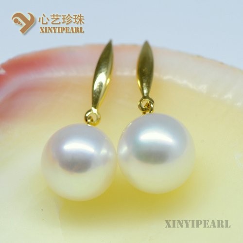 (11.0mm白色)珍珠耳坠SC12105-1|心艺珍珠饰品网-珍珠图片