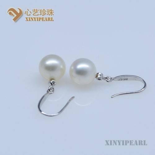 (8.5-9mm白色)珍珠耳坠SC12110|心艺珍珠饰品网-珍珠图片