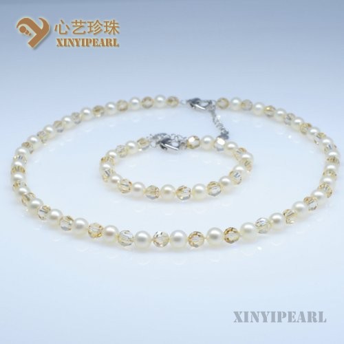 (7-8mm白色)珍珠套装SC12113|心艺一般光泽珍珠图片