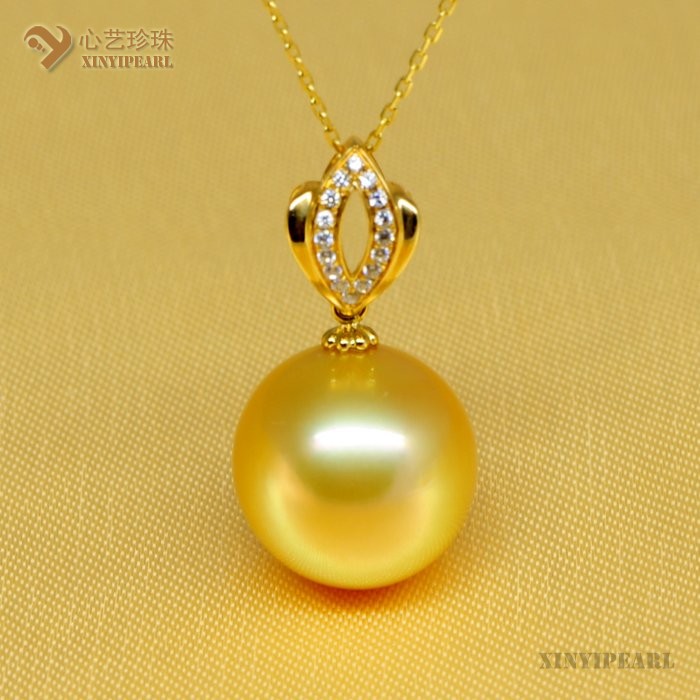 (14-15mm金色)珍珠挂坠SC12184|心艺珍珠饰品网-珍珠图片