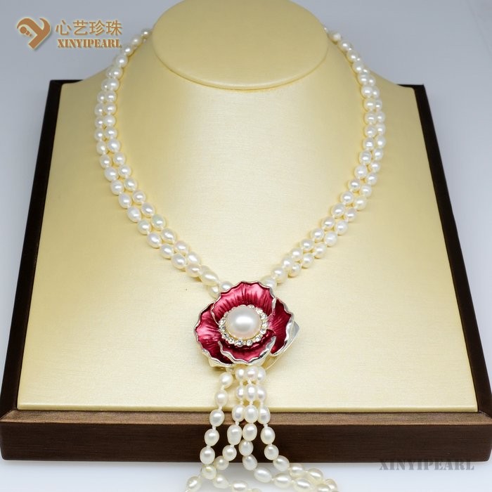 (12mm白色)珍珠胸针SC12200__心艺珍珠饰品网-饰品图片