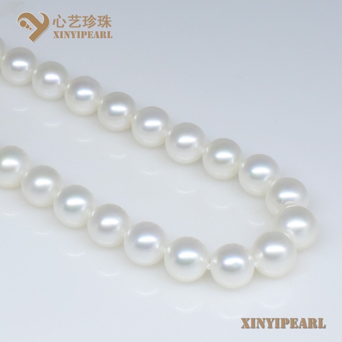 (10-11mm白色)珍珠项链SC12234-1|心艺铜镀白金配件珍珠图片