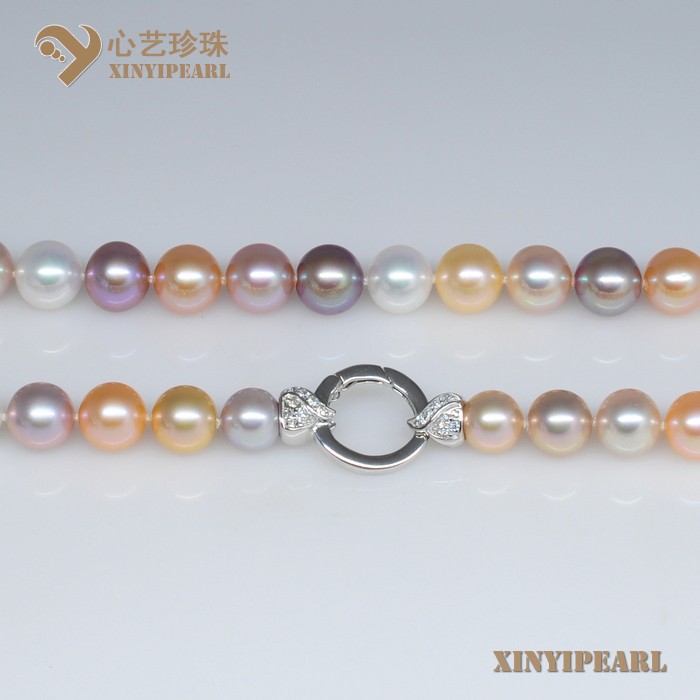心艺珍珠:(11-12mm混彩)珍珠项链SC12235-2图片二