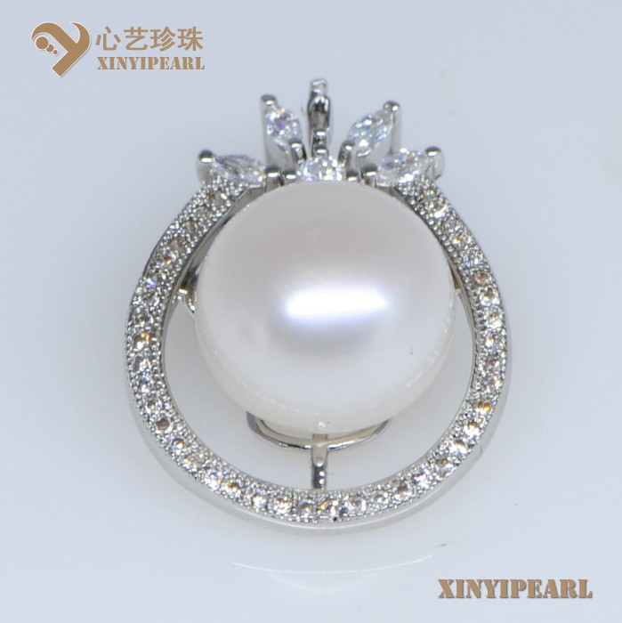 (12-13mm白色)珍珠吊坠SC12236-1|心艺铜镀白金配件珍珠图片