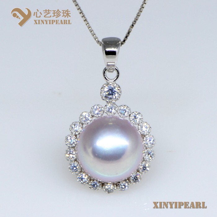 (12-13mm紫色)珍珠吊坠SC12237-3|心艺铜镀白金配件珍珠图片