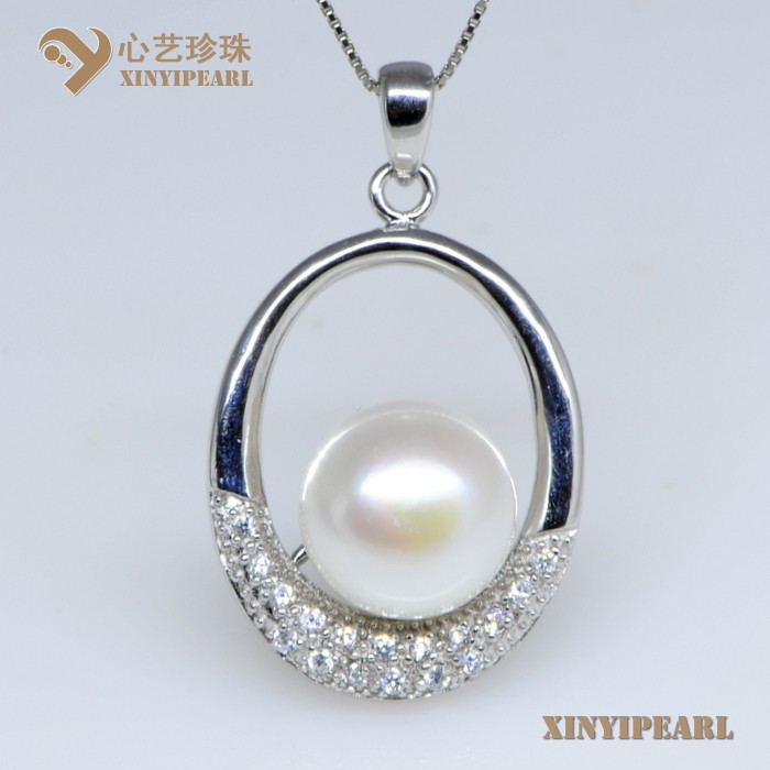 (11.5-12mm白色)珍珠吊坠SC12242-1|心艺铜镀白金配件珍珠图片