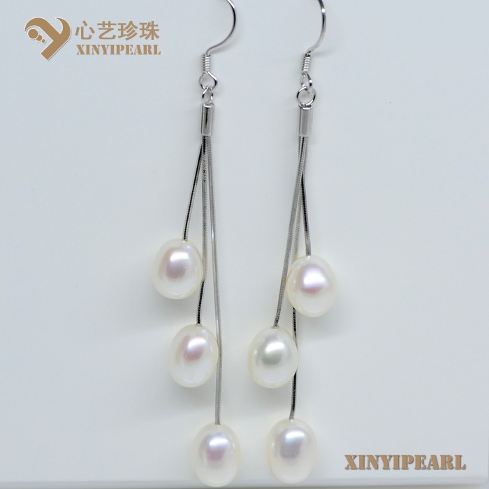 (7-8mm白色)珍珠耳环SC13009-2|心艺珍珠饰品网-珍珠图片
