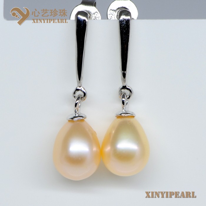 (7-8mm粉色)珍珠耳环SC13012-2|心艺珍珠饰品网-珍珠图片