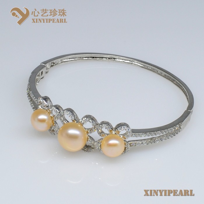 (8-11mm粉色)珍珠手链XY13002-2__心艺珍珠饰品网-饰品图片