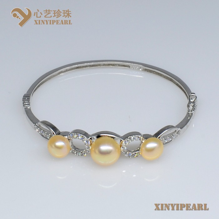 (8-11mm 粉色)珍珠手链XY13003-2__心艺珍珠饰品网-饰品图片