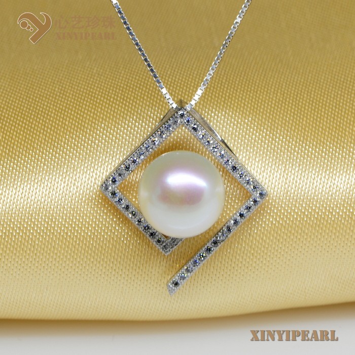 (11-12mm白色)珍珠吊坠XY13023-1-心艺珍珠图片