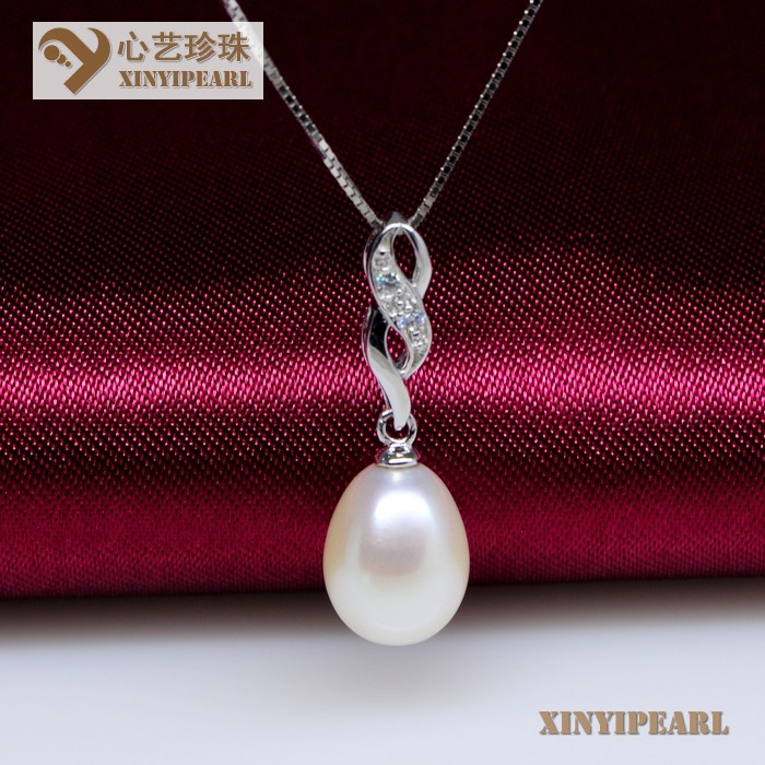 (9-10mm白色)珍珠吊坠XY13038|心艺珍珠饰品网-珍珠图片