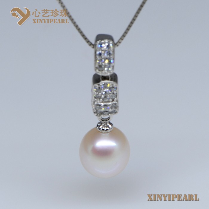 (9-10mm白色)珍珠吊坠XY13069-1__心艺珍珠饰品网-饰品图片